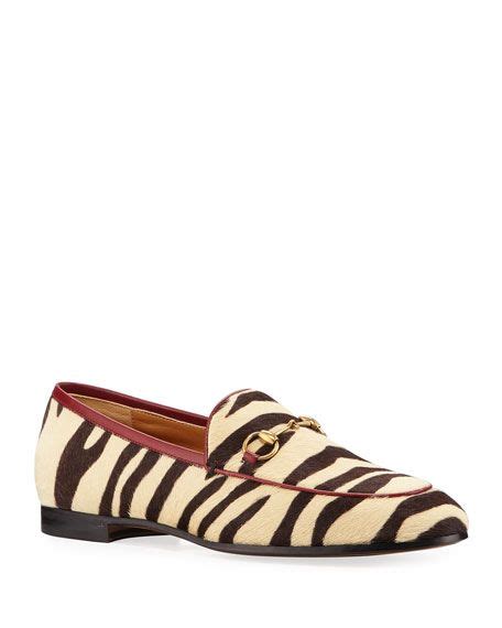 gucci inspired zebra print calf hair loafers for men|gucci slippers dupe.